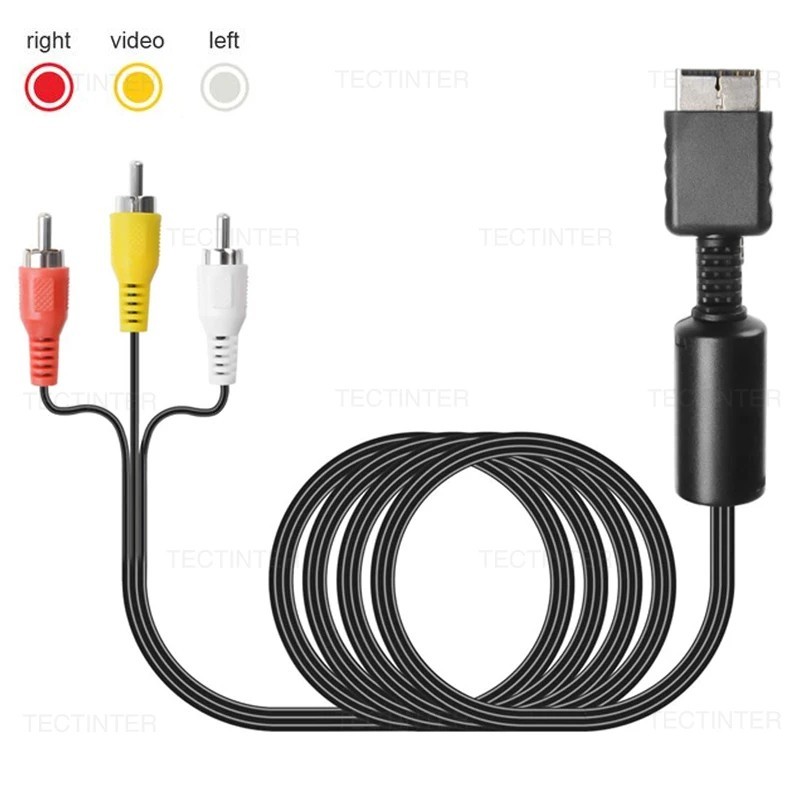 AV Cable for PS1 PS2 PS3 RCA Audio Video TV Adapter Cord PlayStation
