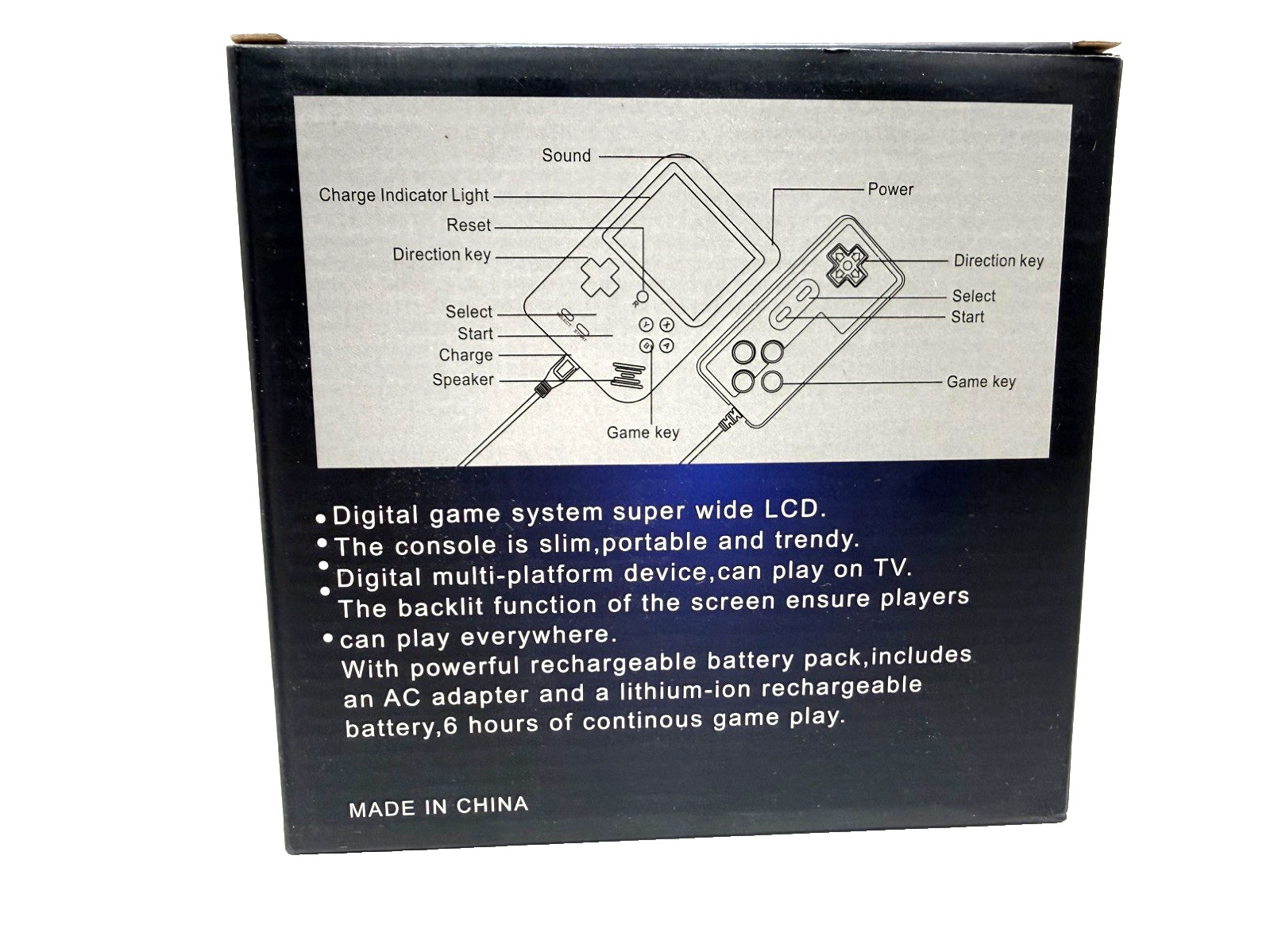 NEW-VIDEO GAME RETRO 3”LED LARGE SCREEN MINI HANDHELD THIS CAN CONNECT TO TV.128