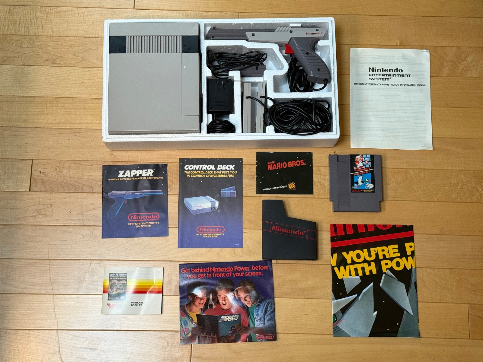 Nintendo NES Action Set CIB, Great Condition, w/ Paperwork AND MISTAKE see desc