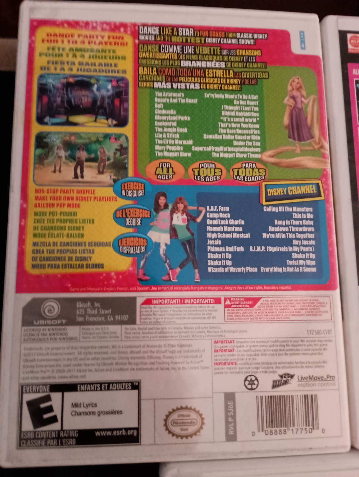 Just Dance 2, Disney, DDR (Nintendo Wii Lot Of 3 Games) CIB Complete w/Manuals