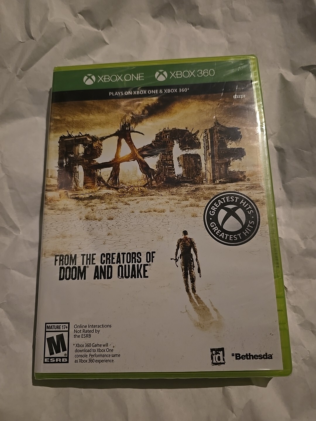 New Rage XBOX ONE & XBOX 360 FACTORY SEALED