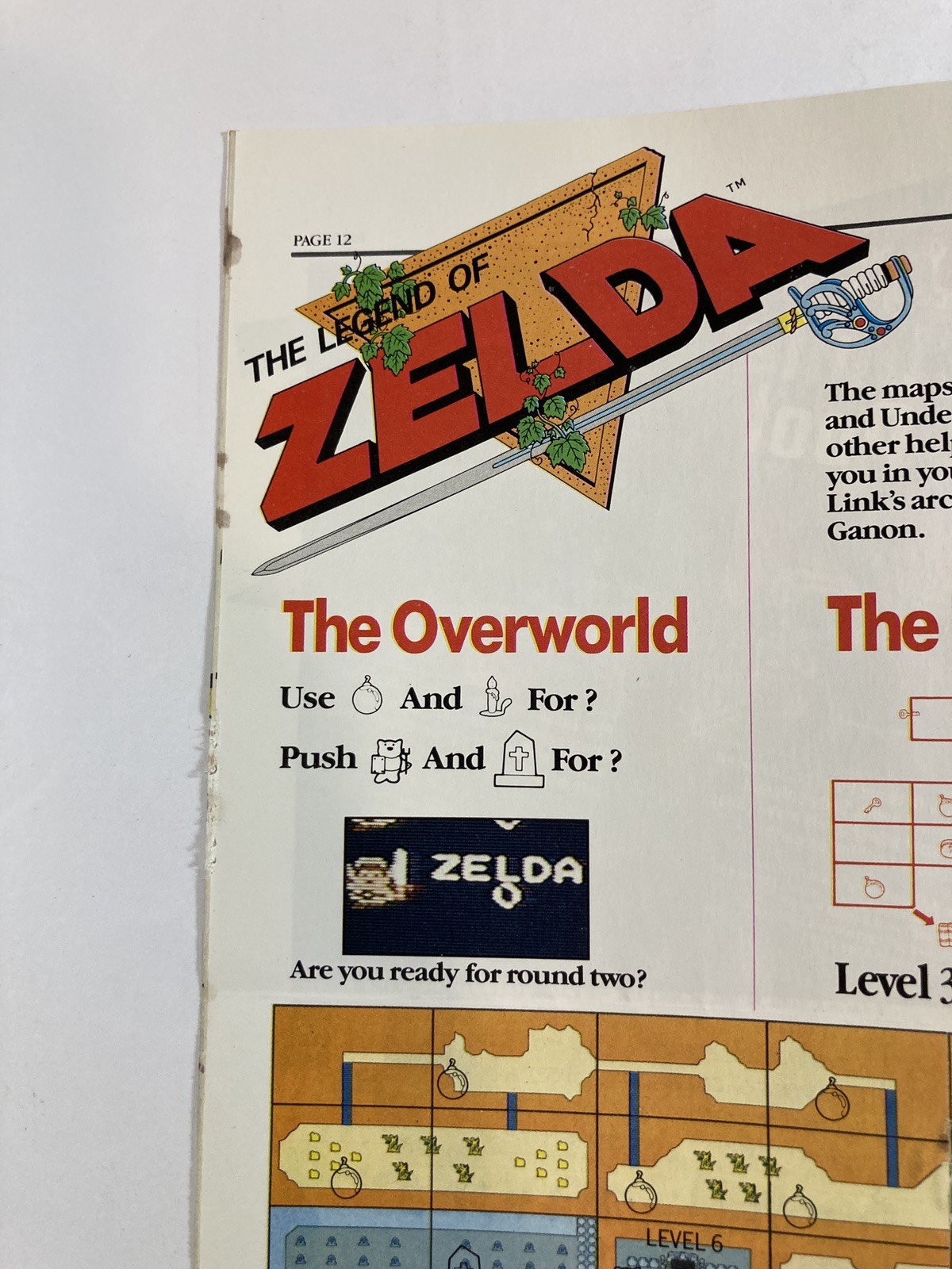 Nintendo Fun Club News Volume 1 Issue #3 Fall 1987 Legend of Zelda -RARE – Look!