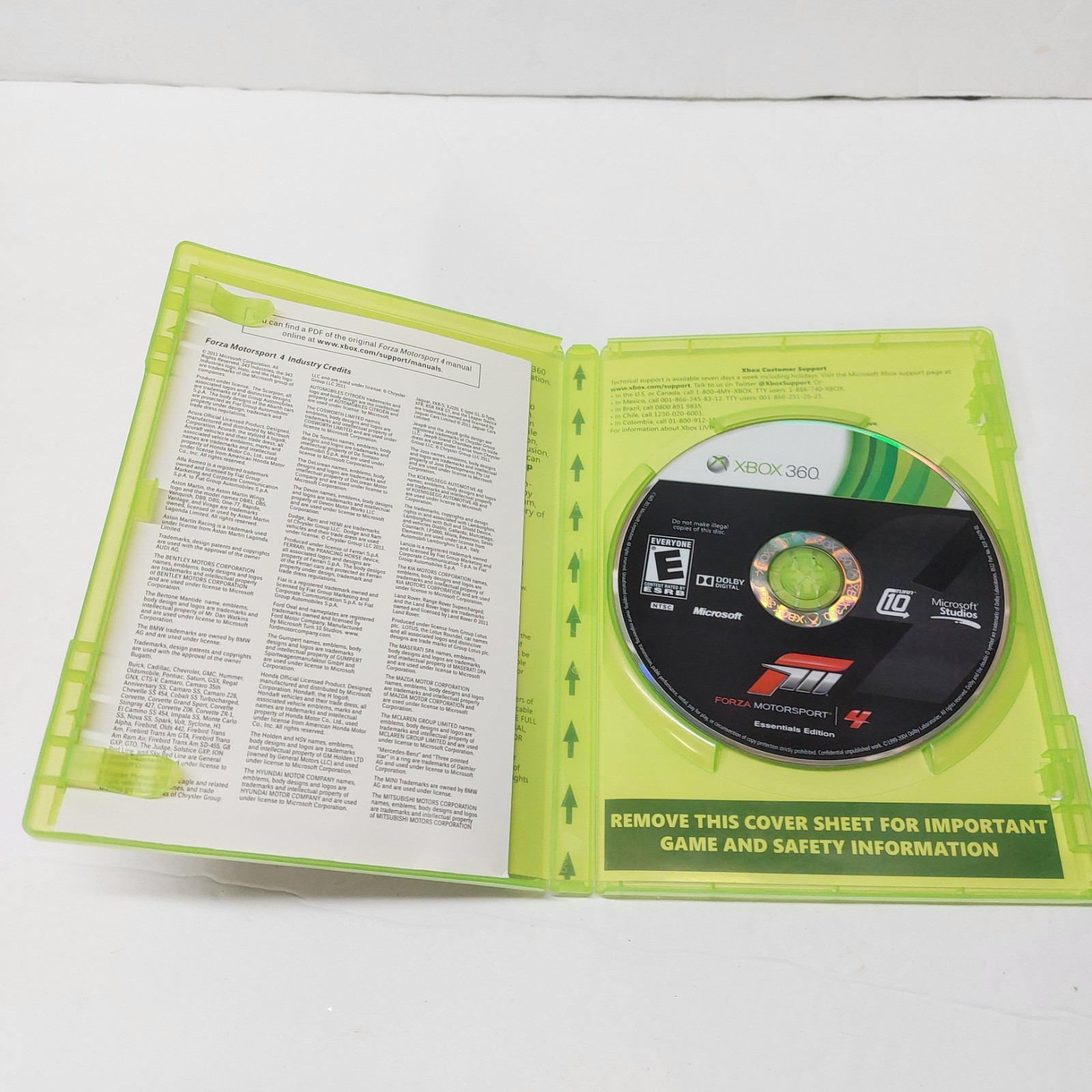 Forza Motorsport 4 (Xbox 360, 2011) Essentials Edition – Untested
