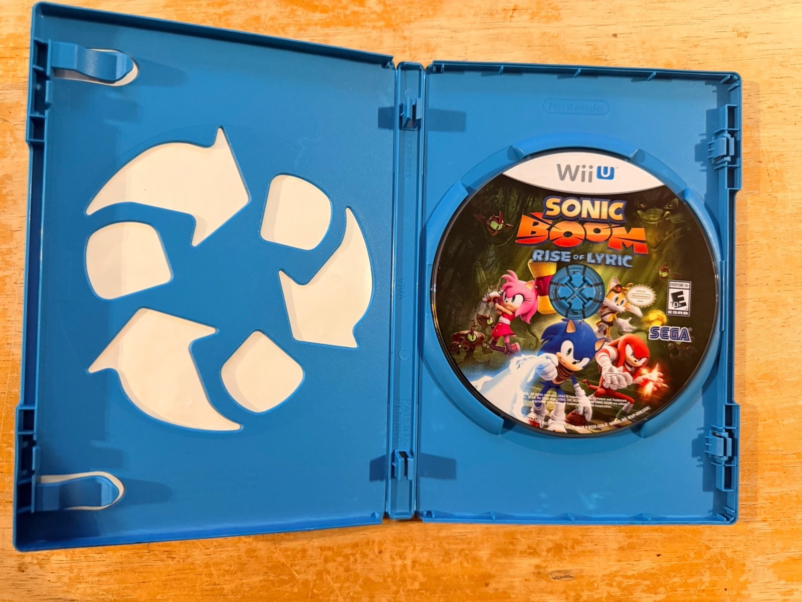 Sonic Boom Rise of Lyric Nintendo Wii U Game Complete Case & Disc No Manual