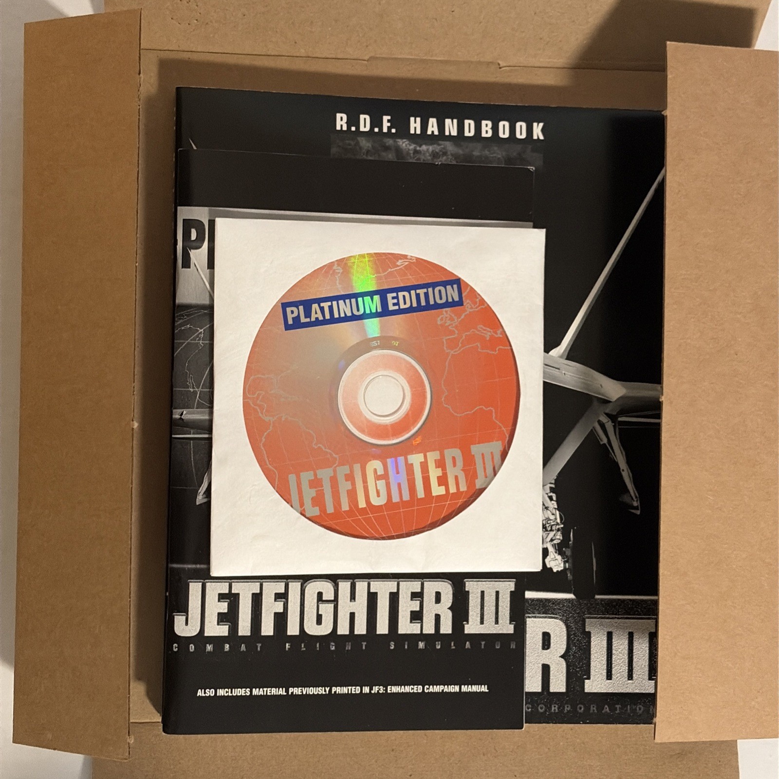 JetFighter III Platinum Edition PC BIG BOX-No Shirt-Combat Flight Simulator 1997