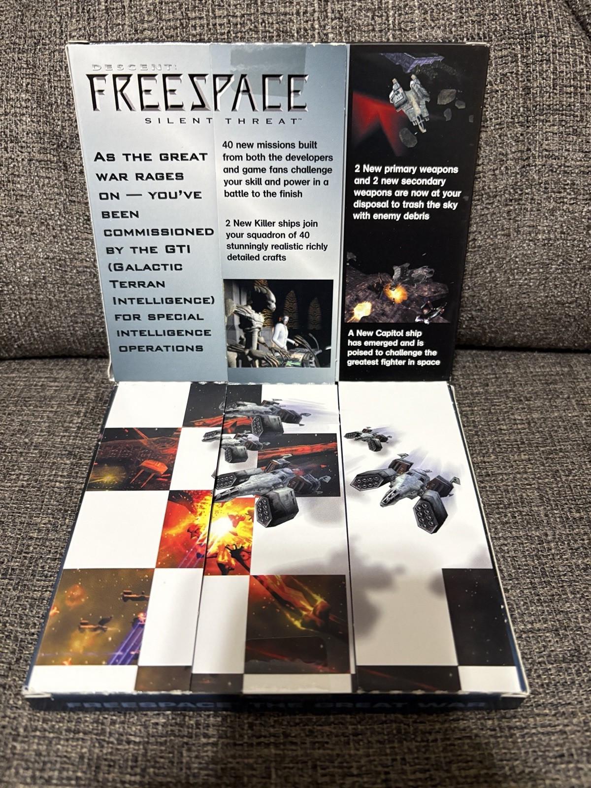 Descent: Freespace The Great War/Silent Threat Dual Jewel PC CD NEW SEALED NIB