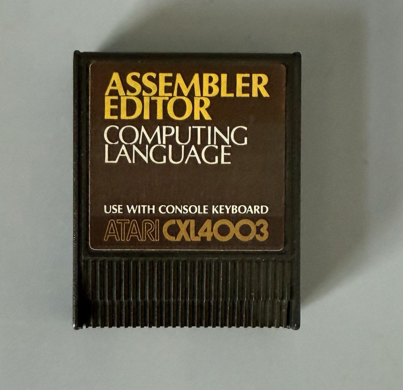 Atari Assembly Editor Cartridge for Atari 400/800 — Tested/Working