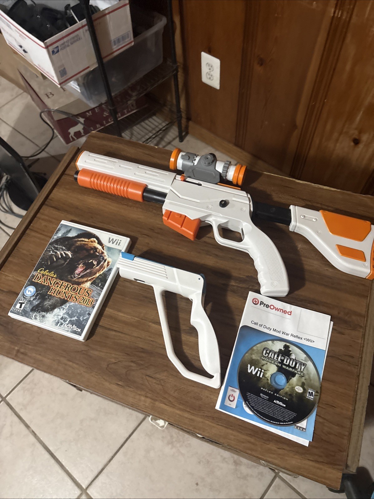 Wii Cabelas Dangerous Hunts 2013 Disc Rifle Gun Attachments Call Duty BUNDLE LOT