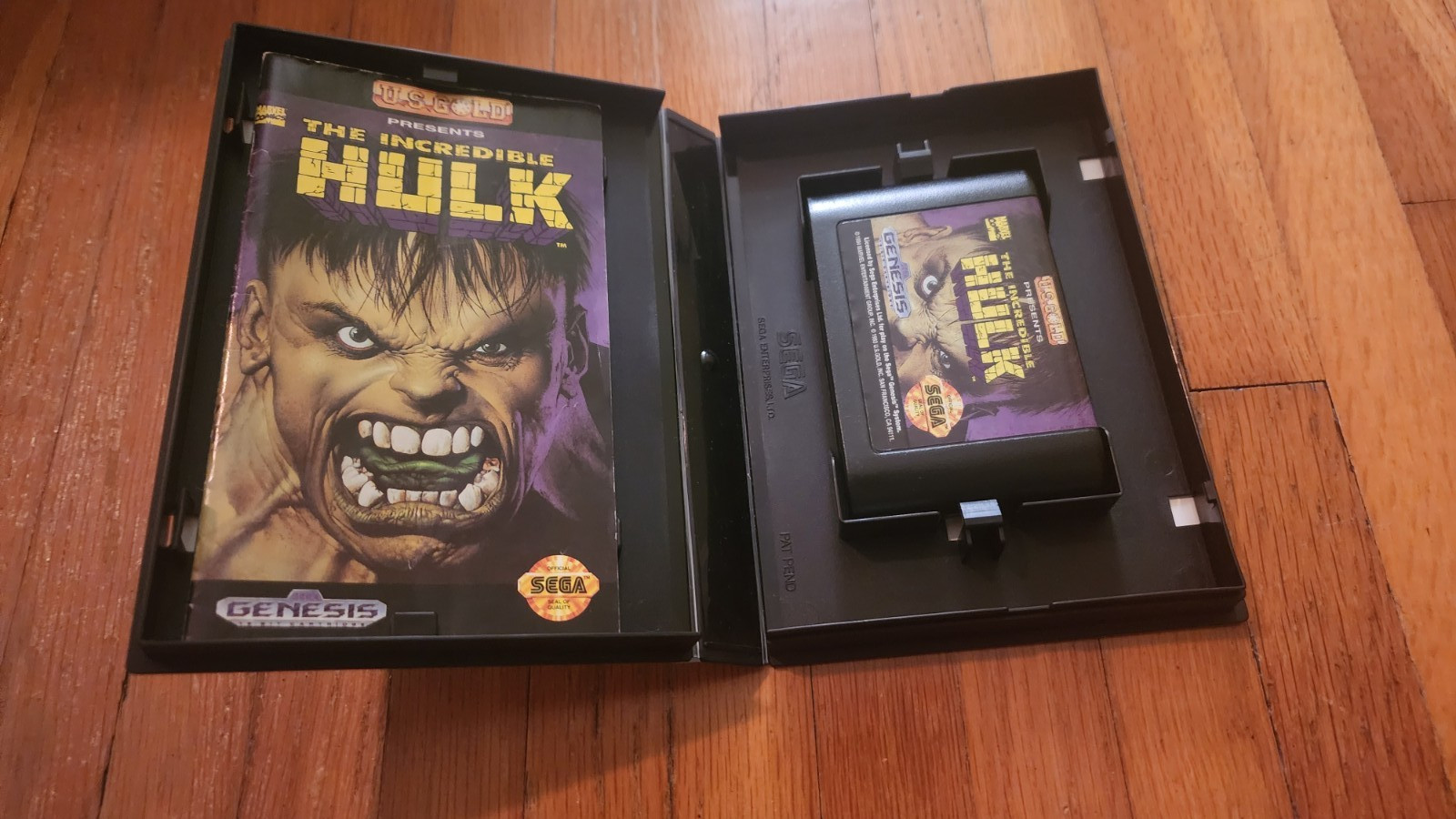 The Incredible Hulk (Sega Genesis, 1994) Authentic Game Cartridge, CIB Complete