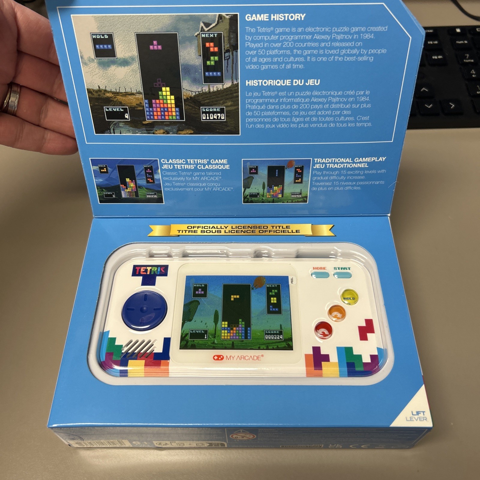 My Arcade | Tetris Pocket Player Pro -Portable Handheld Gaming System DGUNL-7028