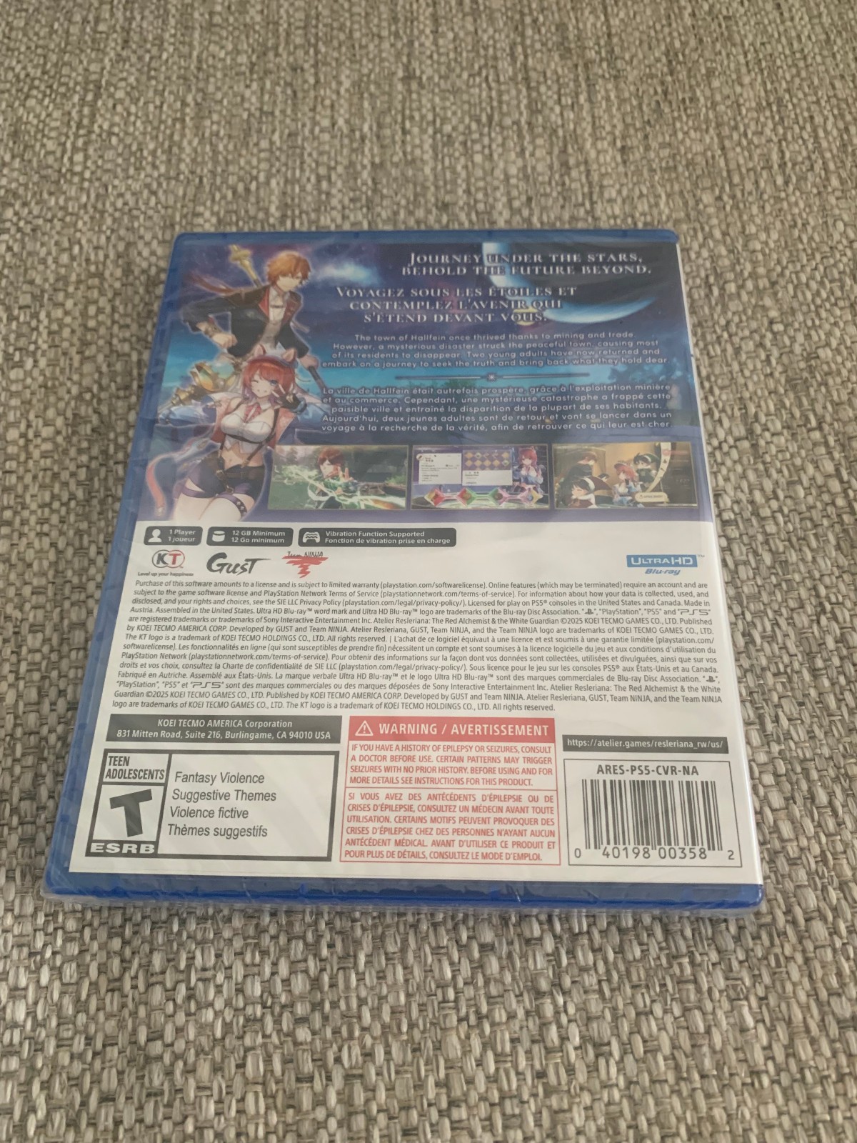 Atelier Resleriana The Red Alchemist & the White Guardian PS5 PlayStation 5 New