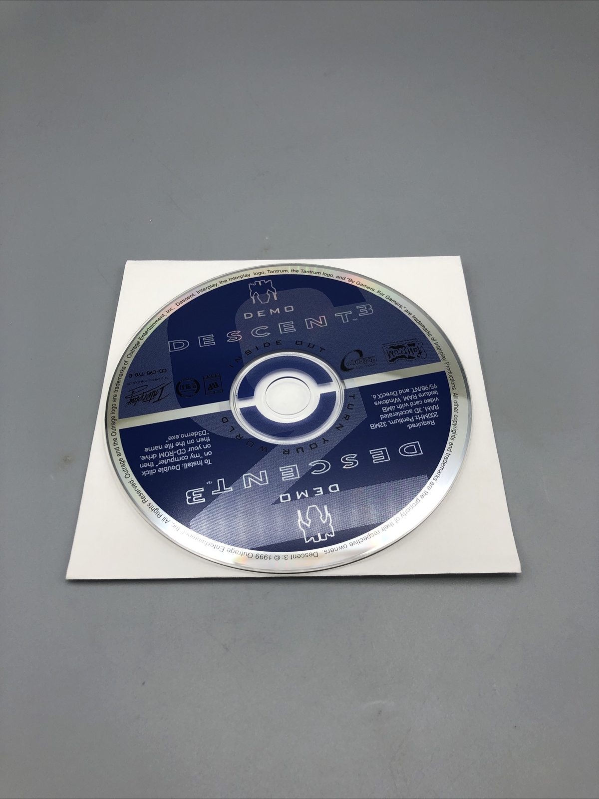 Demo Descent 3 CD Rom Clean