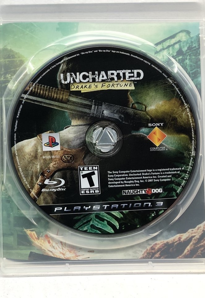 Uncharted: Drake’s Fortune (PlayStation 3, 2007) Clean Tested Working Free Ship