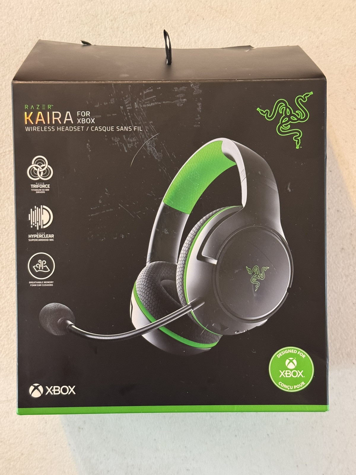 Razer Kaira Wireless Gaming Headset Xbox Series X|S Xbox One – OPEN BOX NEW