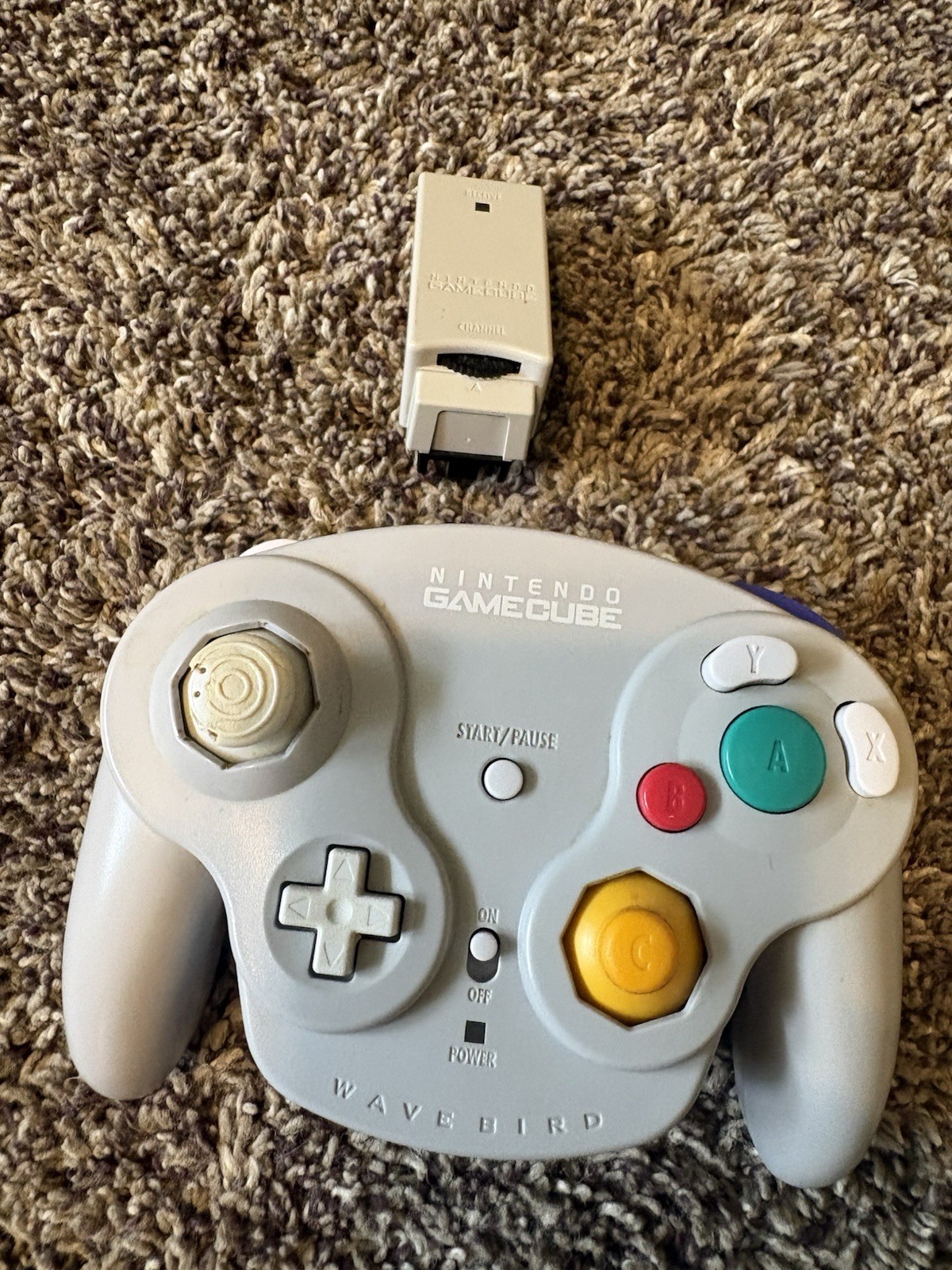 Nintendo WaveBird Wireless Controller w/ Receiver for GameCube Gray DOL-004