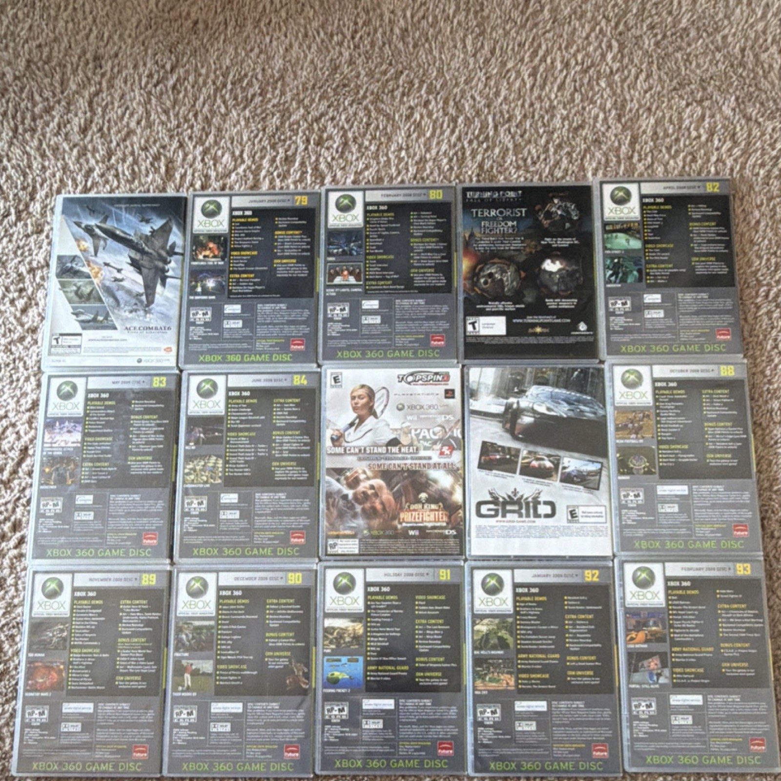Microsoft Xbox 360 Mixed Genre RARE demo disc lot NTSC-U/C (US/Canada)