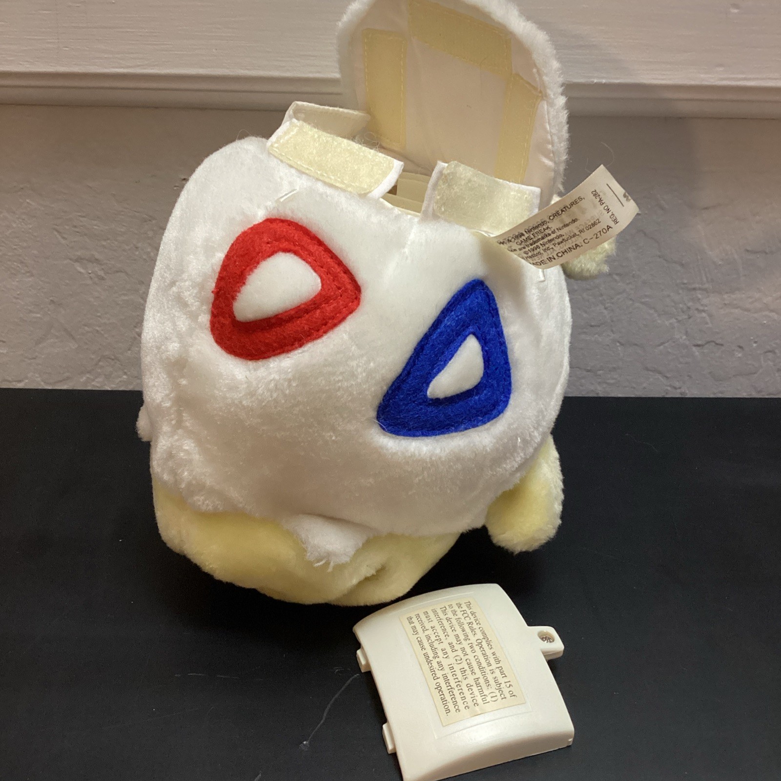 Hasbro 1998 Pokémon Electronic Togepi Talking Plush Doll TESTED – Moves & Talks