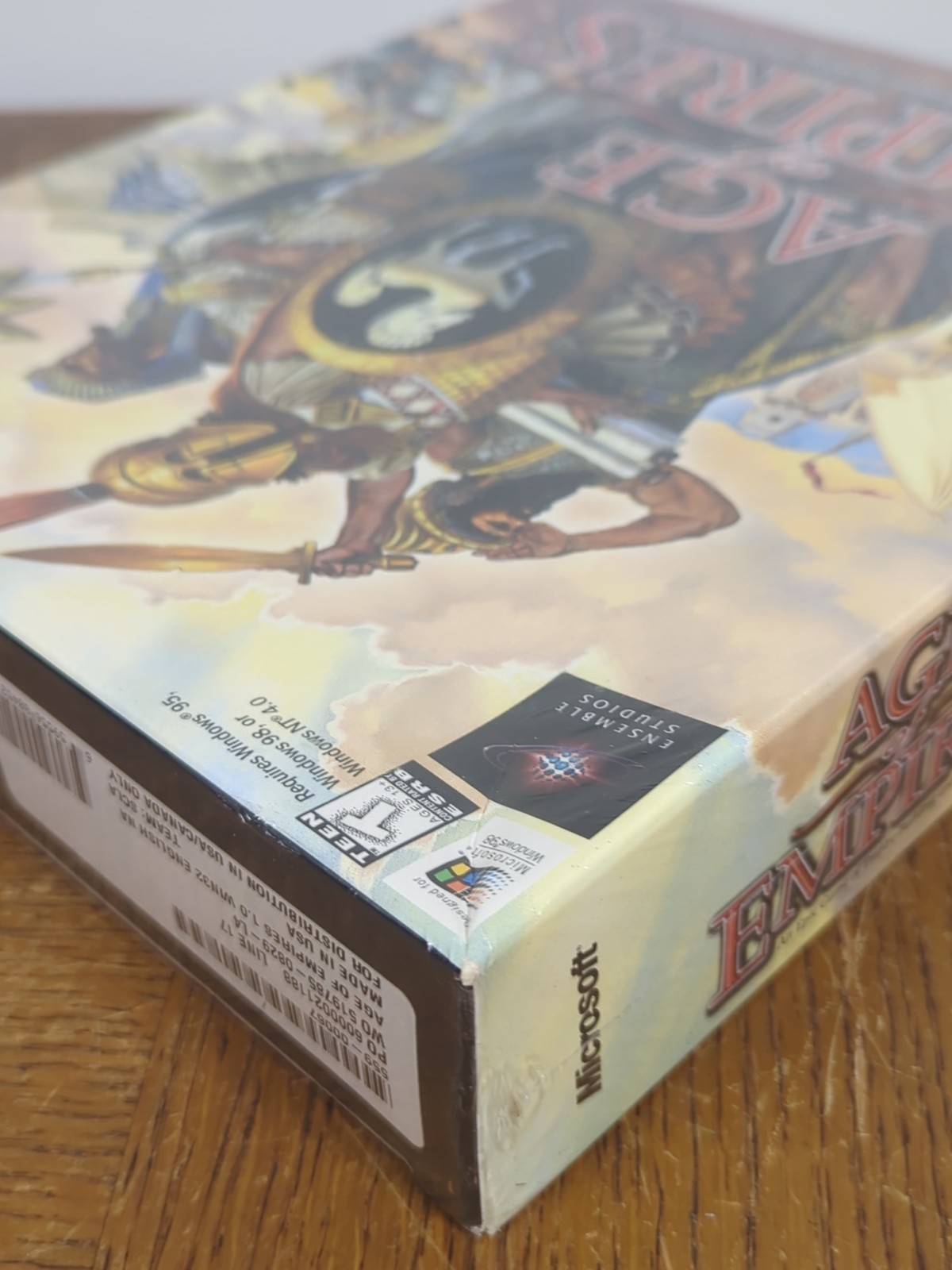 NEW Age of Empires 1998 Big Box Windows 95 98 NT4.0 Vintage PC Game 1.0 SEALED