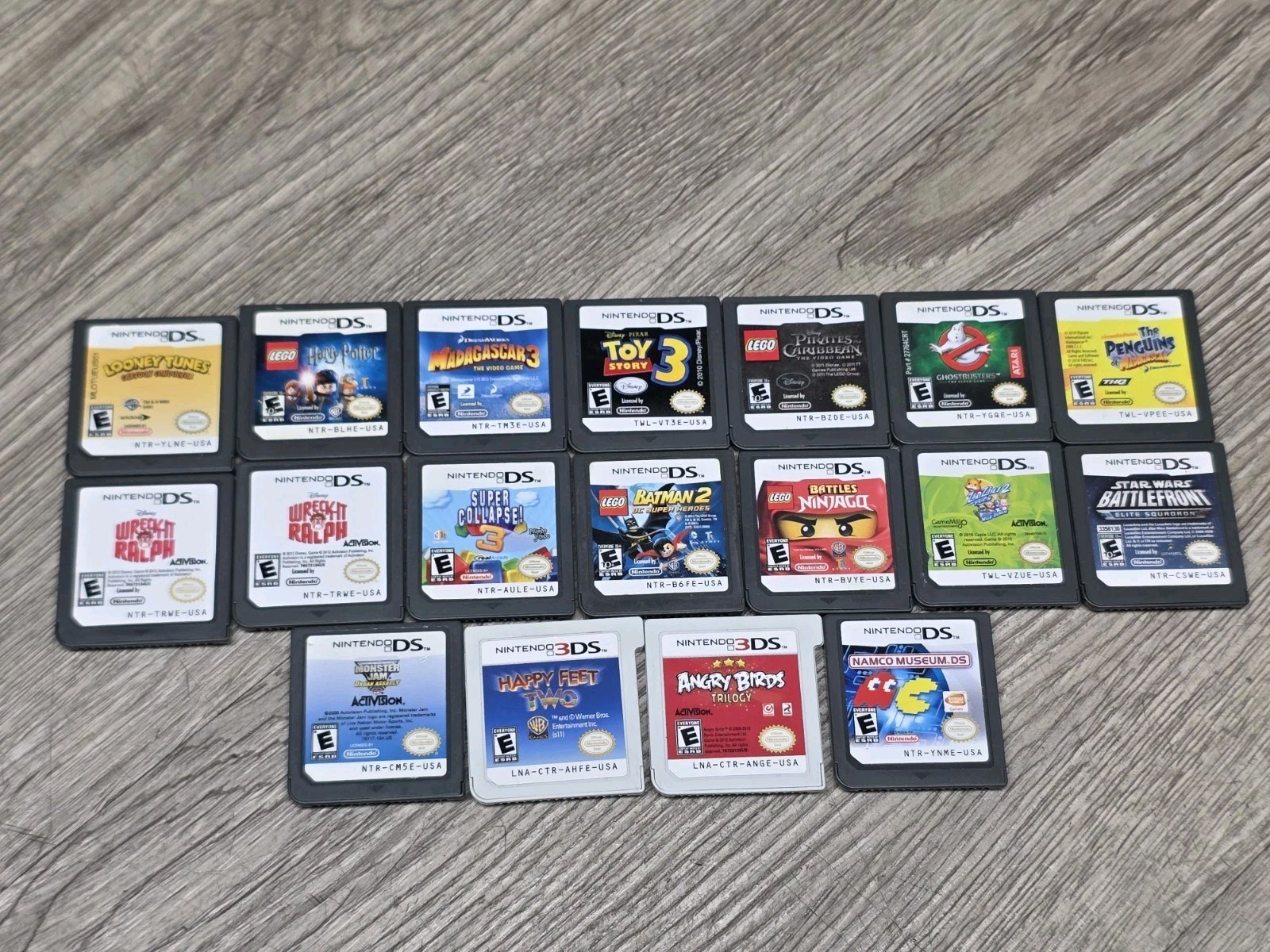 Lot of 18 Nintendo DS & 3DS games (authentic + tested and working) Free Shipping