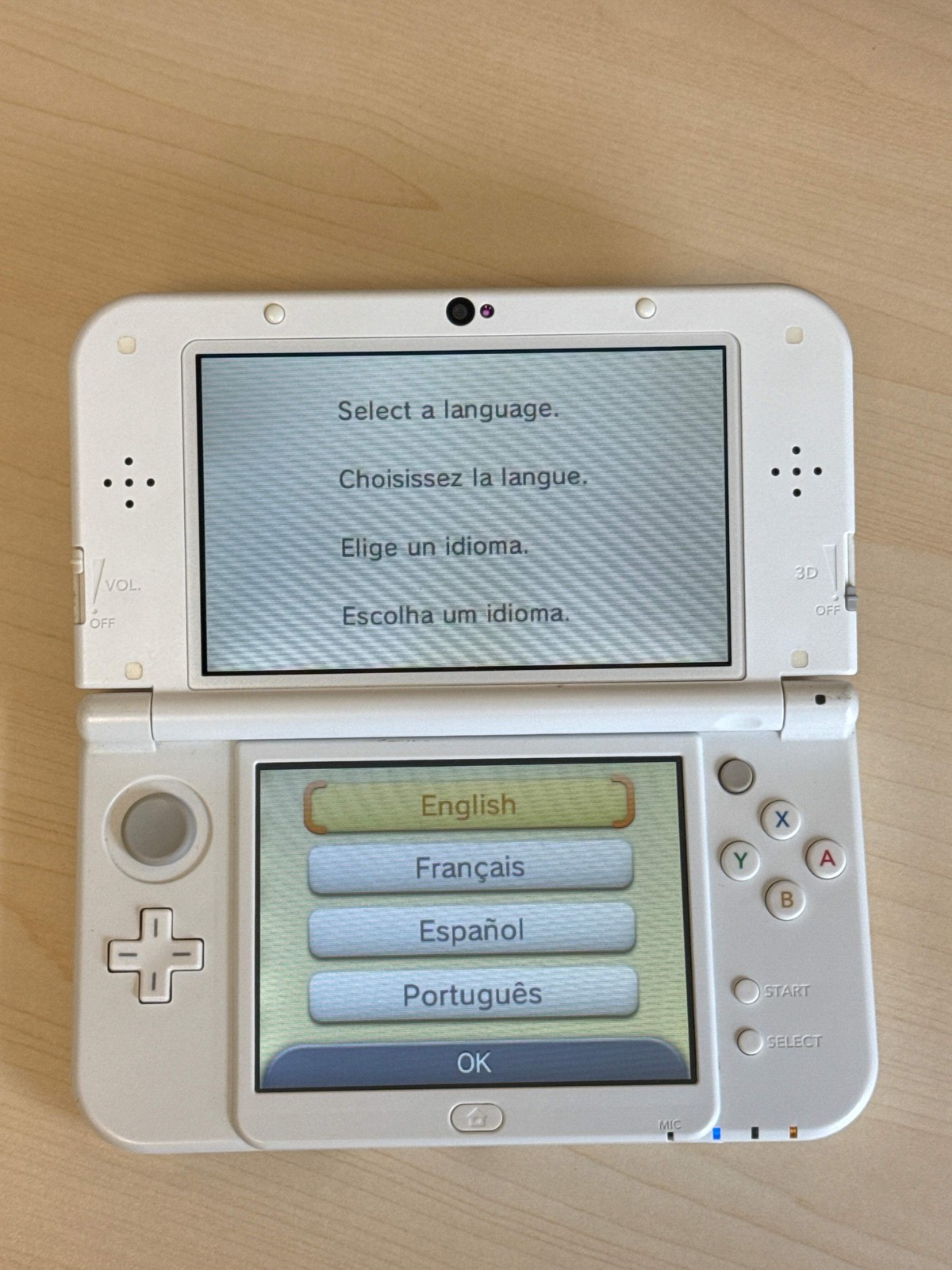 New Nintendo 3DS XL LL RED-001 Pearl White Handheld Console Japan Region