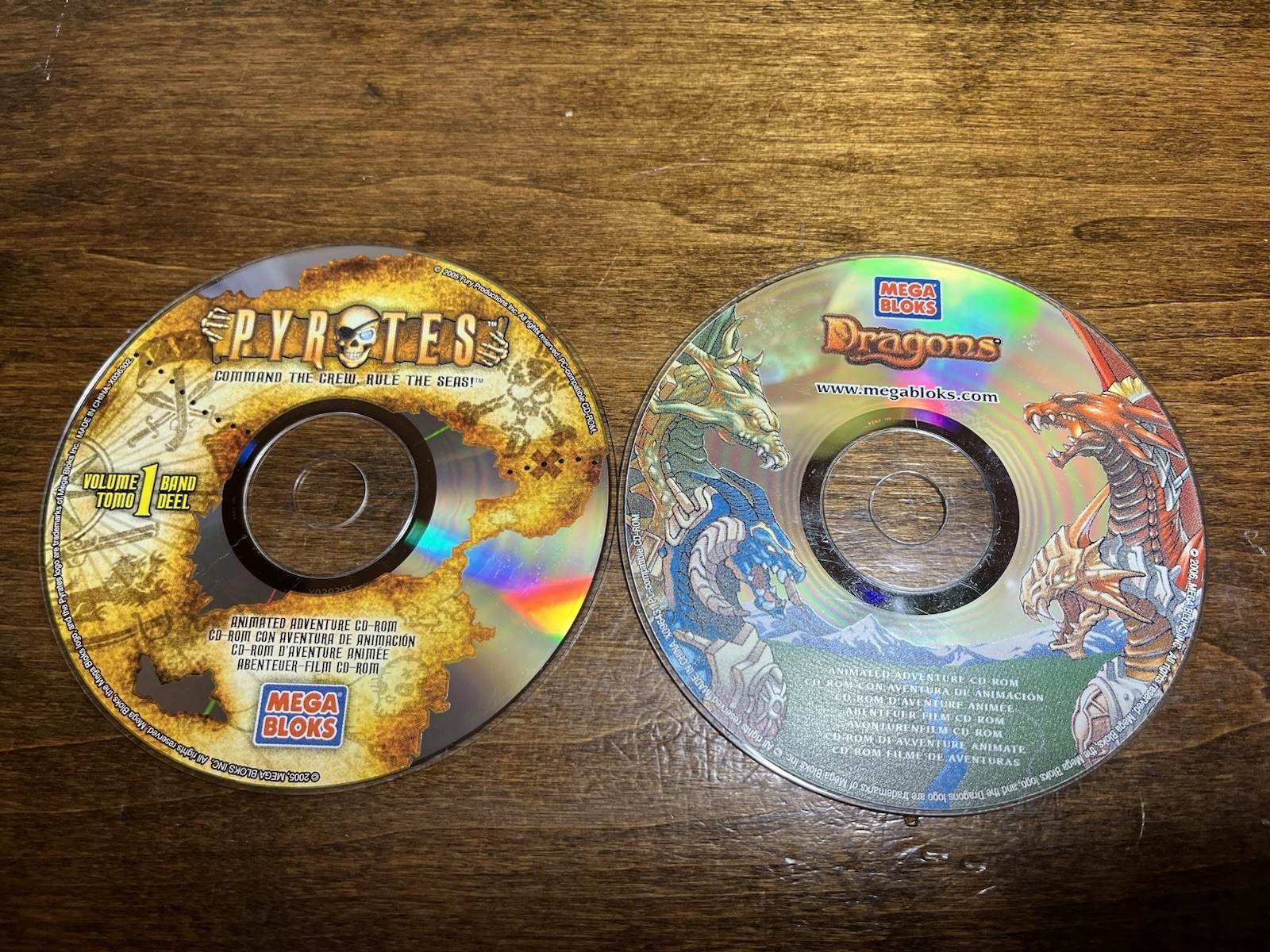Mega Bloks Dragons & Pirates Volume 1 Cd-ROM Discs