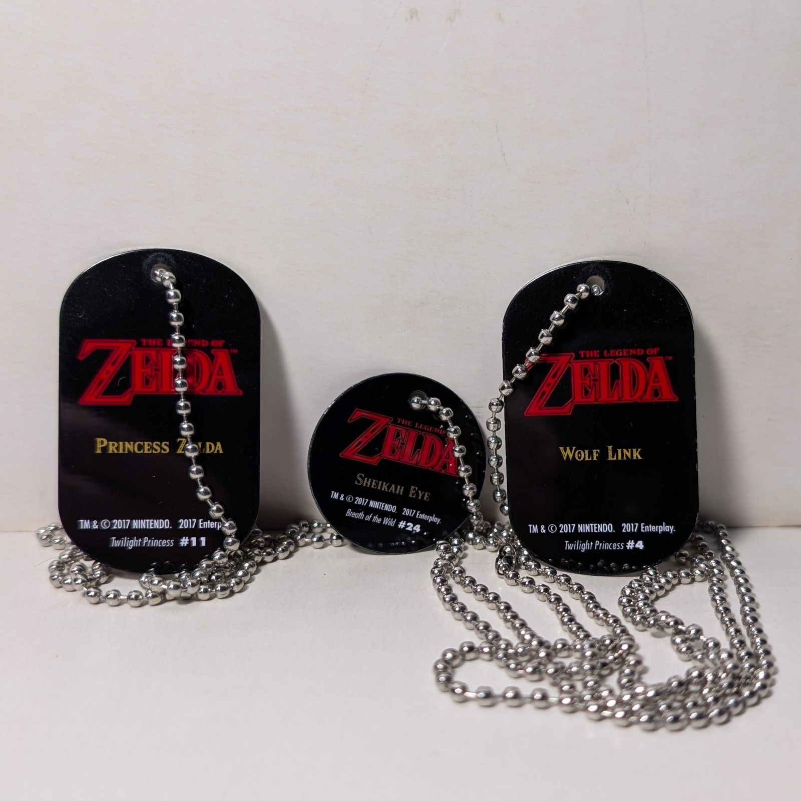 The Legend Of Zelda Link Midna & Sheikah Dog Tags Official Nintendo Collectibles