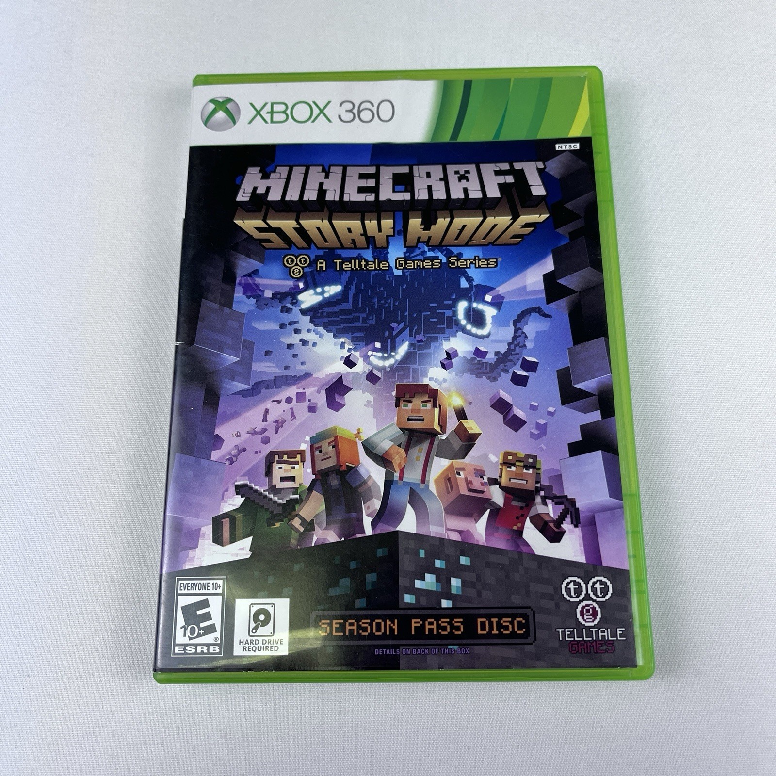 Minecraft Story Mode Season Pass (Microsoft Xbox 360) Video Game Telltale Mojang