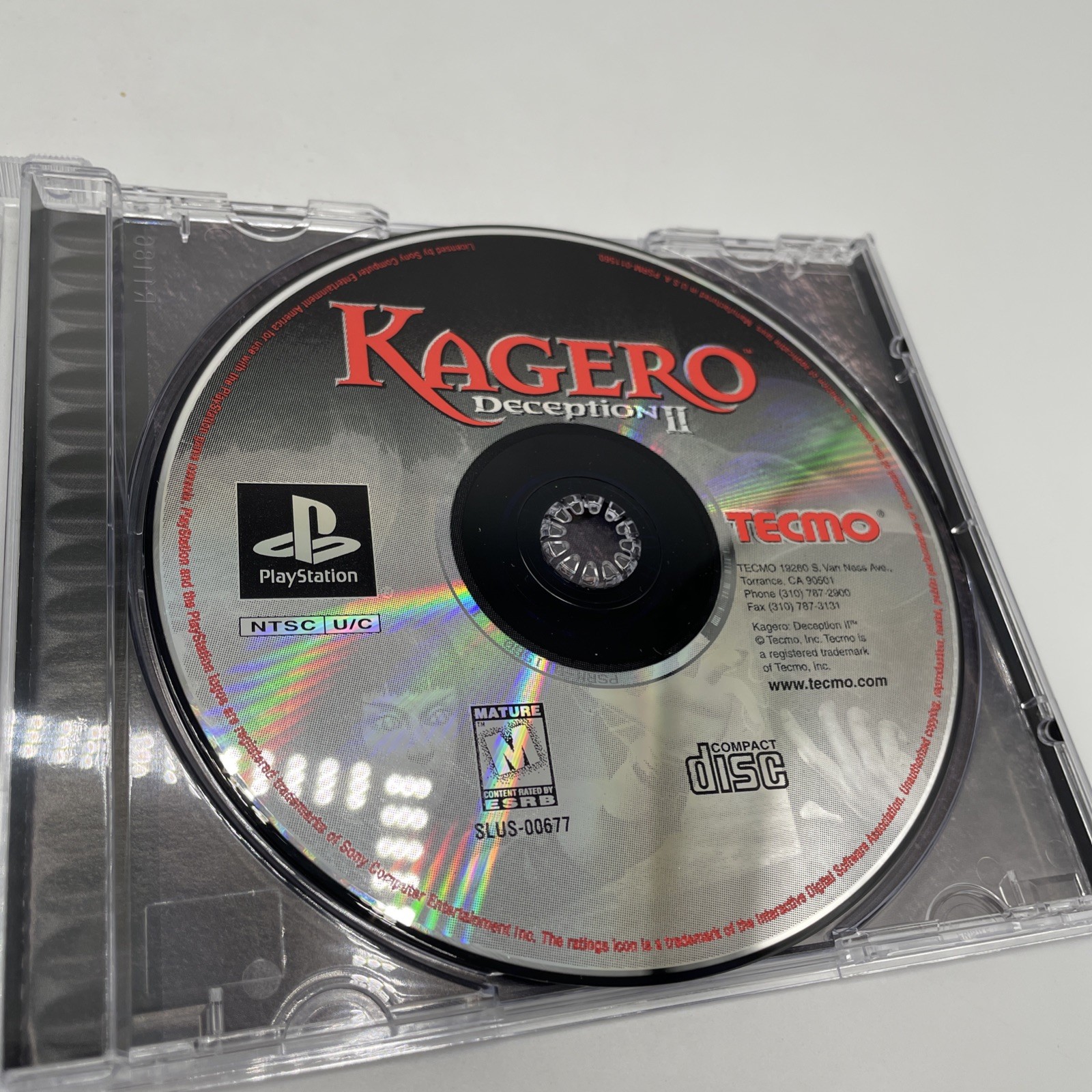 Tecmo’s Deception + Kagero + Dark Delusion 1-3 PS1 PlayStation 1 Lot Of 3 Games
