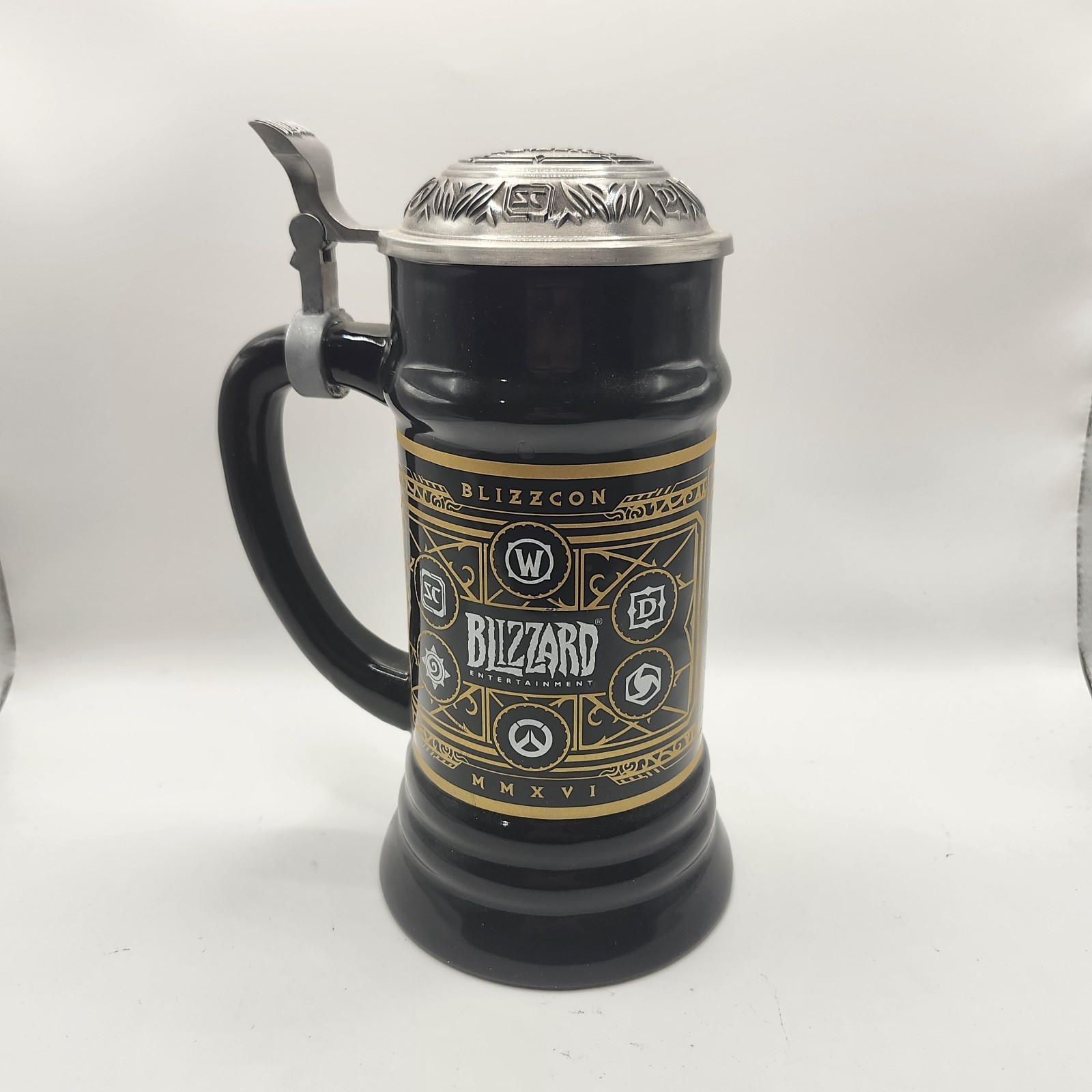 Blizzard Blizzcon 2016 10th Anniversary World of Warcraft Beer Stein Mug 14567