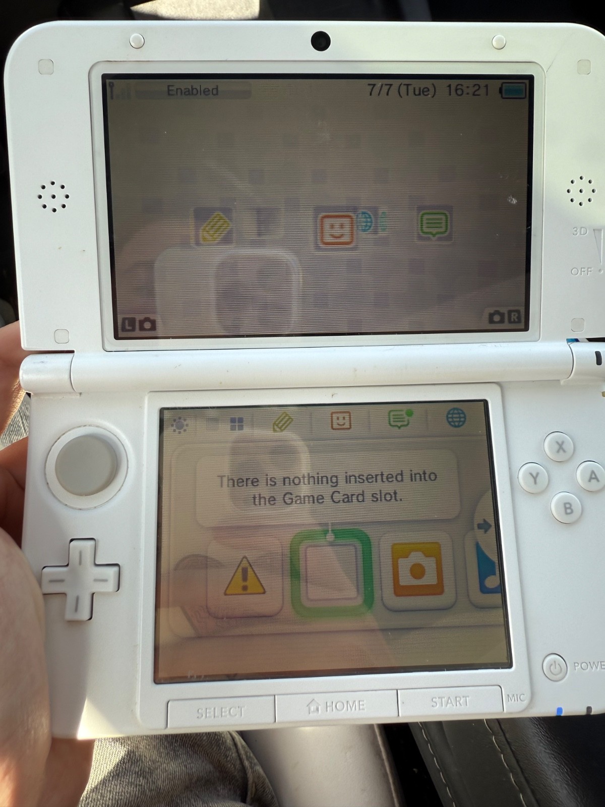 Nintendo 3DS XL Launch Edition Light Pink Handheld System + Charger + NO STYLUS
