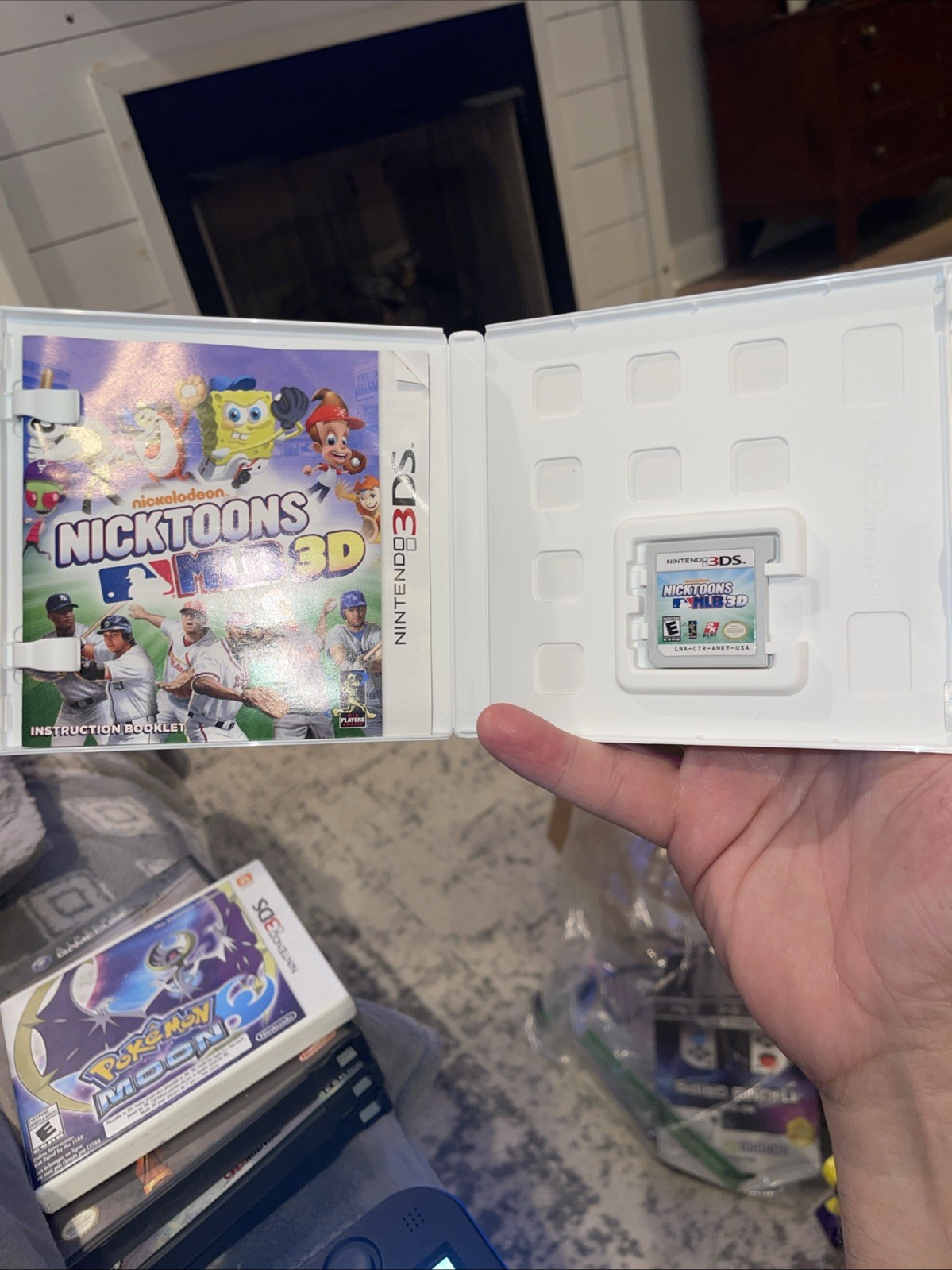 Nicktoons MLB 3D (Nintendo 3DS, 2012) Complete W Manual Tested Free Ship