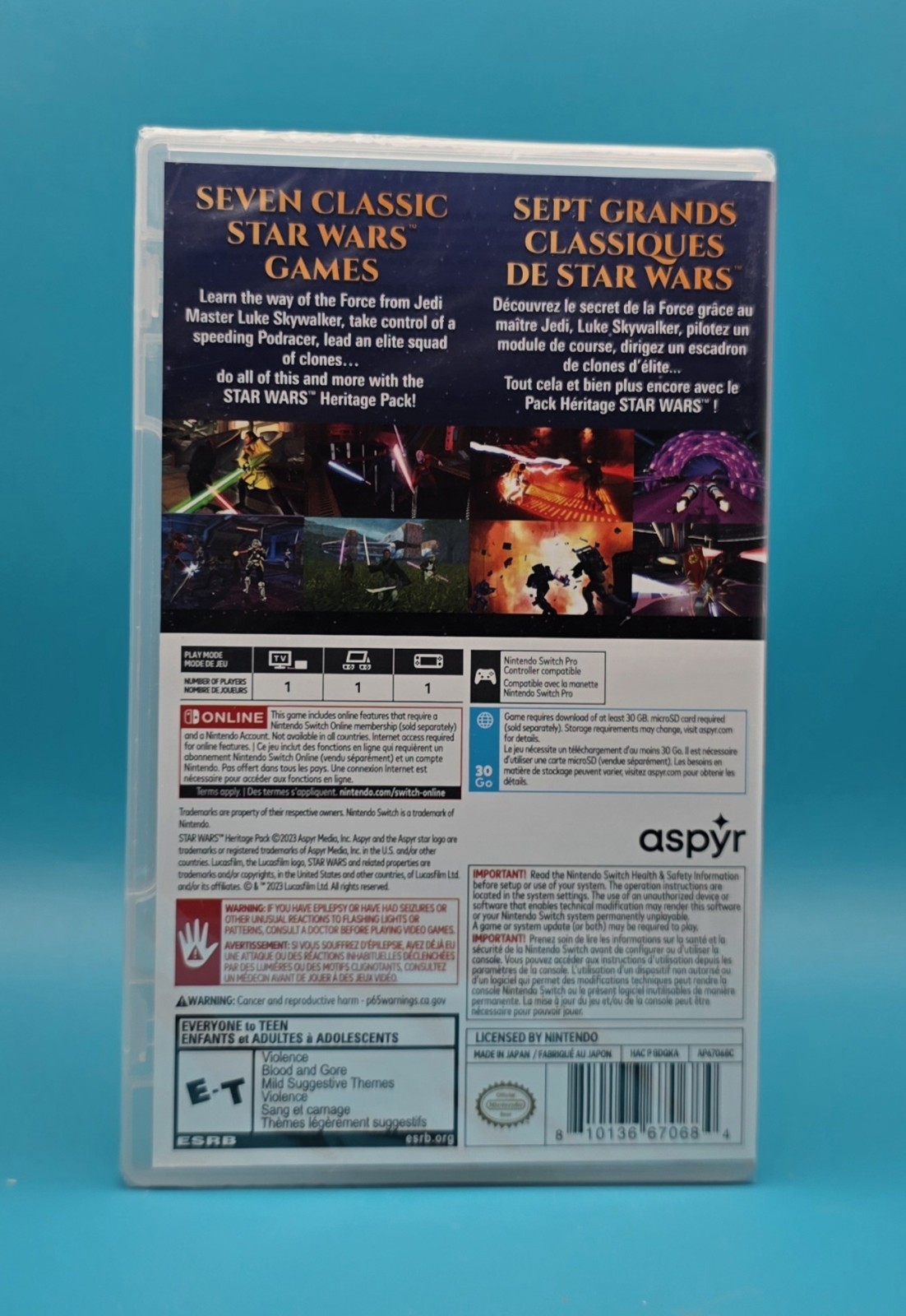 Star Wars Heritage Pack (Nintendo Switch) Factory Sealed