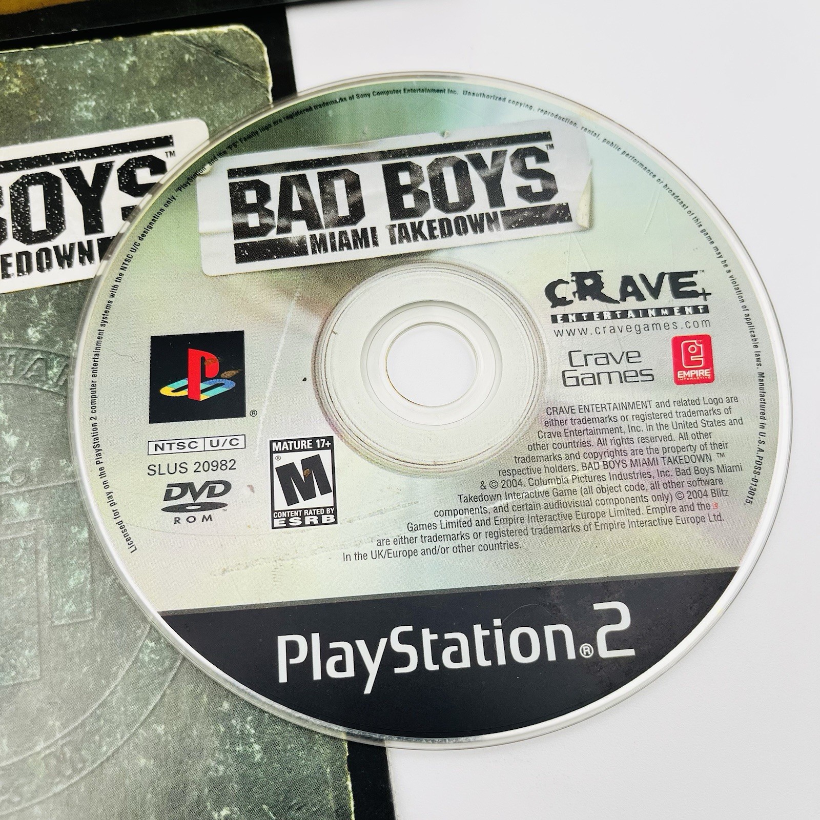 Bad Boys Miami Takedown (Sony PlayStation 2 PS2) Complete w/ Manual – Tested CIB