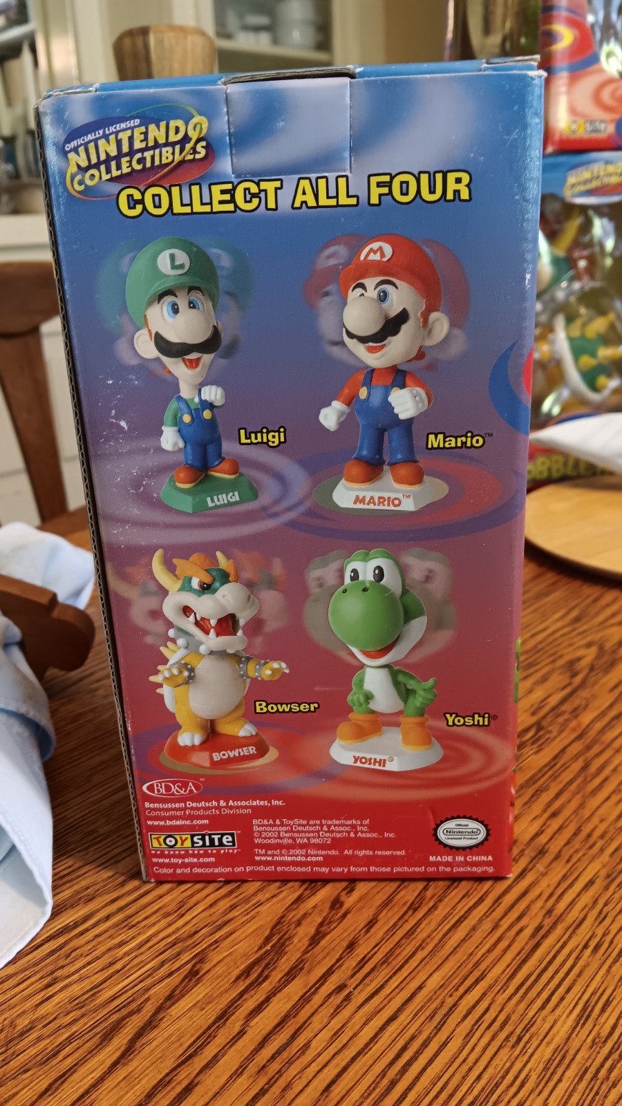 Toysite Super Mario Bros. Luigi Bobblehead Nintendo Collectible 2002