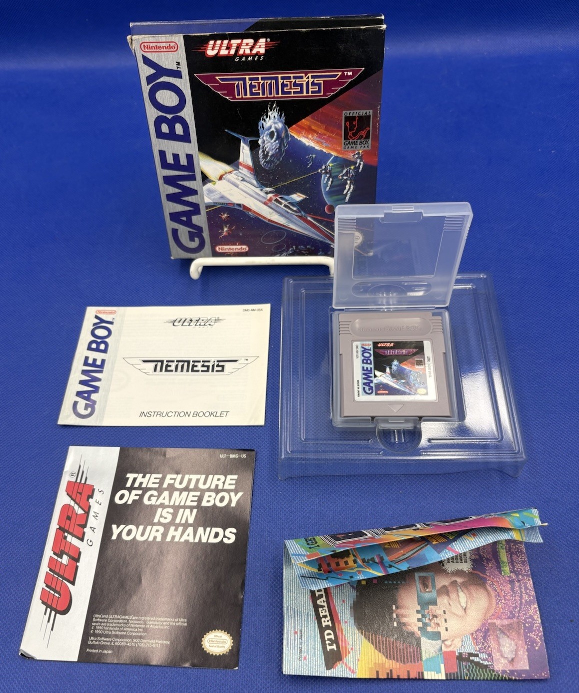 Nemesis (1990) Nintendo Game Boy CIB Made in Japan by Ultra Games