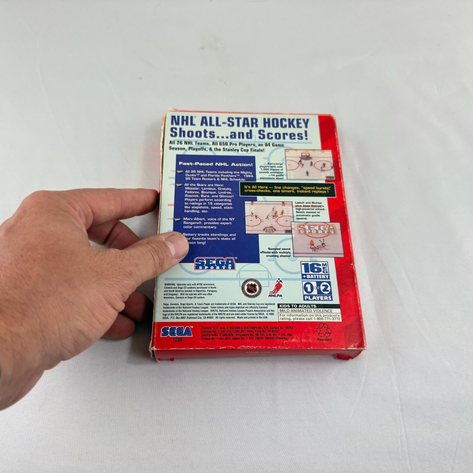 NHL All-Star Hockey 95 (Sega Genesis) – CIB