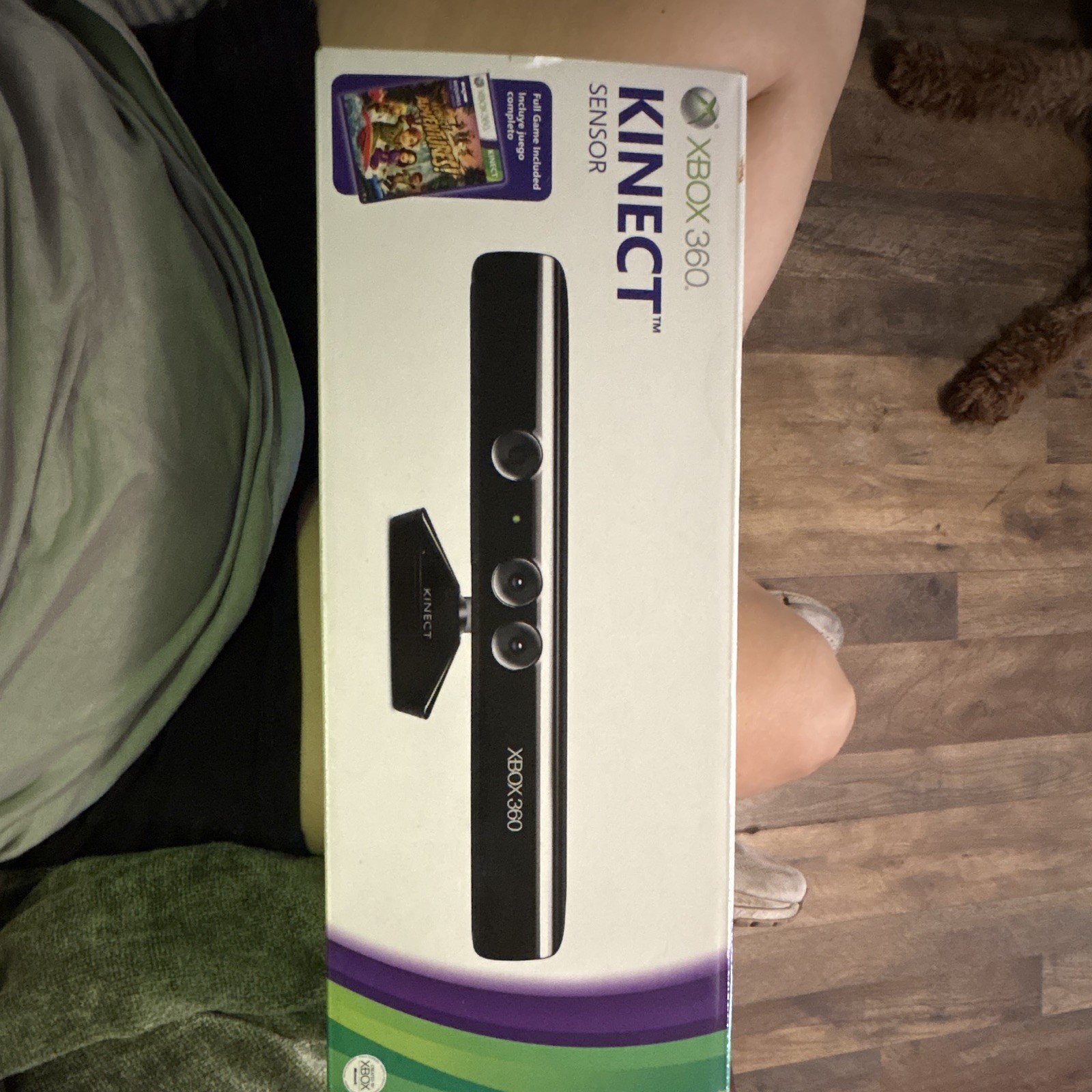 Microsoft Kinect Sensor Motion Camera for Xbox 360 Black Wired Mic Array 6ft