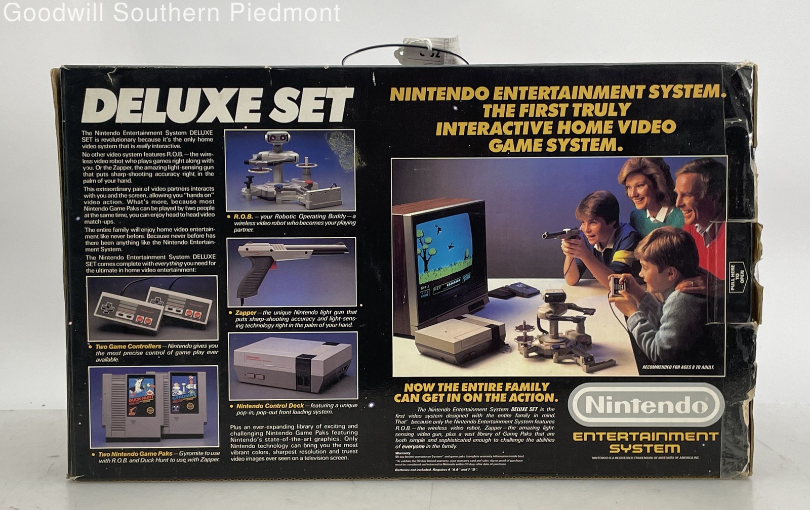 Nintendo NES Deluxe Set with Rob the Robot Complete CIB – Tested