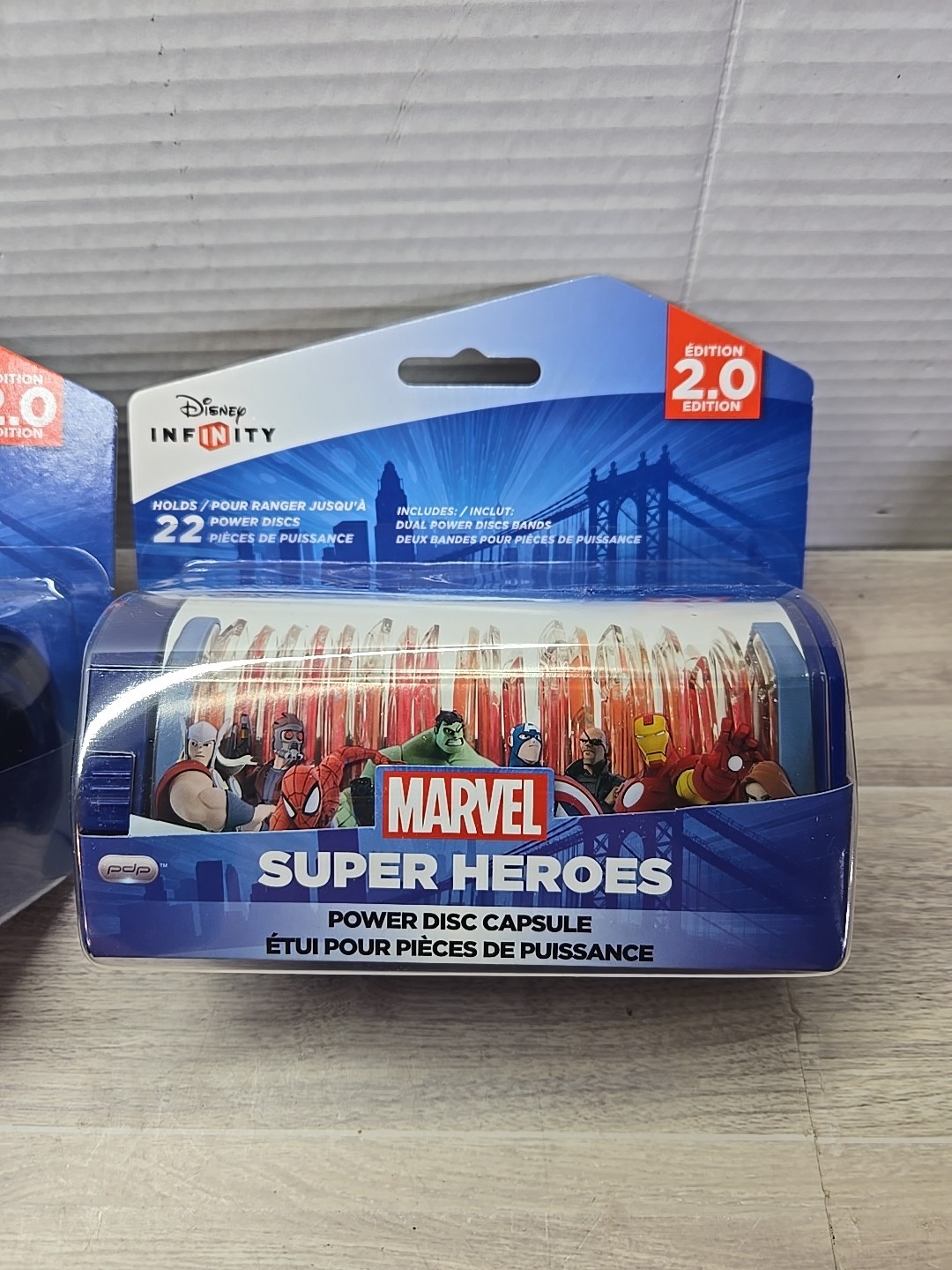 Disney Infinity Marvel Heroes Power Disc Capsule 2.0 power discs Holder Lot Of2