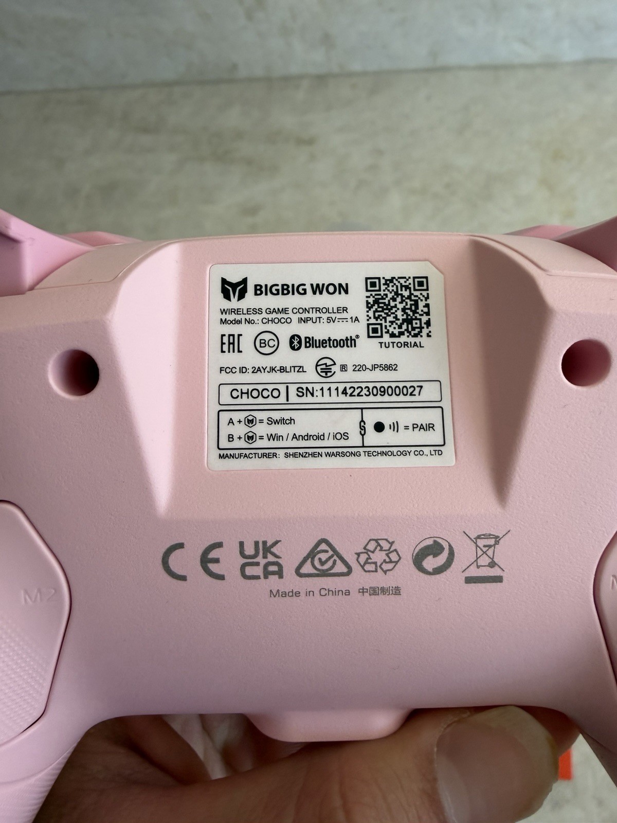 BIGBIG WON CHOCO Bluetooth Wireless Controller for Switch, PC, Android and iOS –