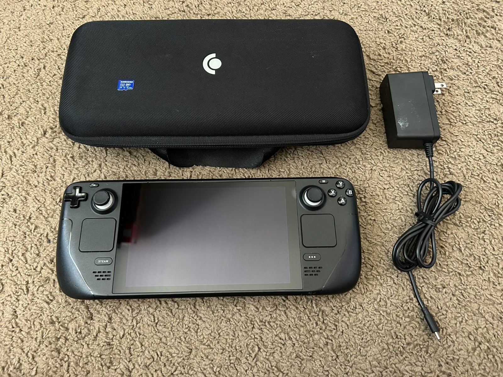 Valve Steam Deck 64GB w/ 512gb SD Card Black Model 1010 Handheld System Console