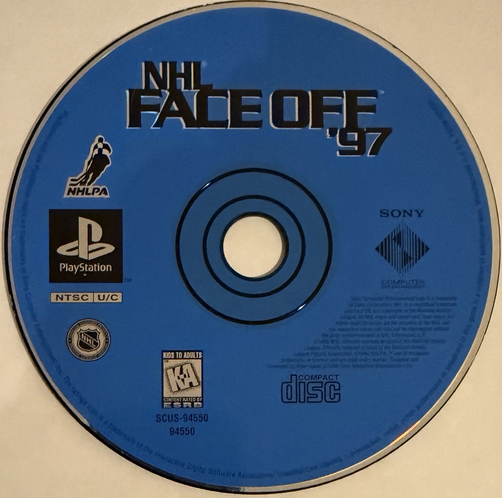 NHL FaceOff ’97 (Sony PlayStation 1, PS1) DISC ONLY | NO TRACKING | M1569