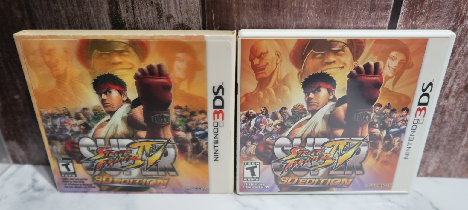 Nintendo 3DS Super Street Fighter 4 IV 3D Edition (CIB & Tested) w/Slip Cover