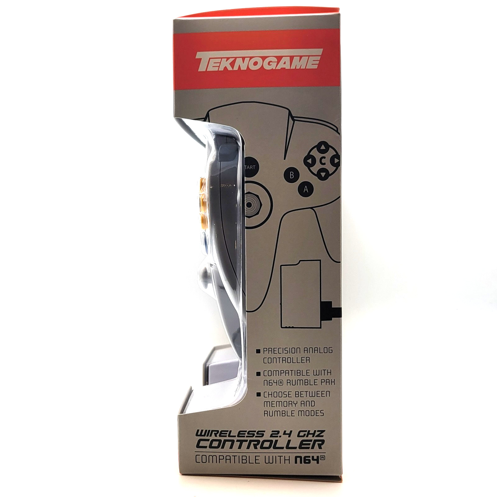 Nintendo 64 Wireless Controller 2.4 Ghz for N64 – TeknoGame® – Brand New in Box