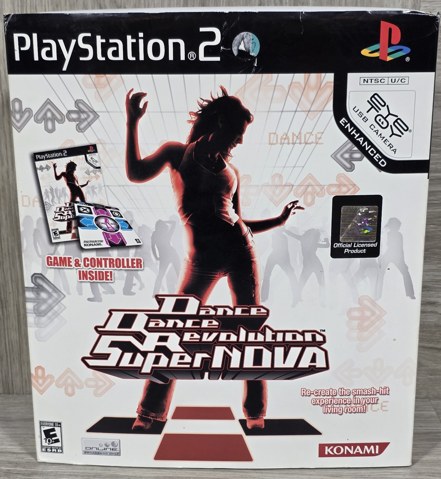 Konami Sony Playstation 2 PS2 Dance Dance Revolution Game Pad Mat DDR NO GAME