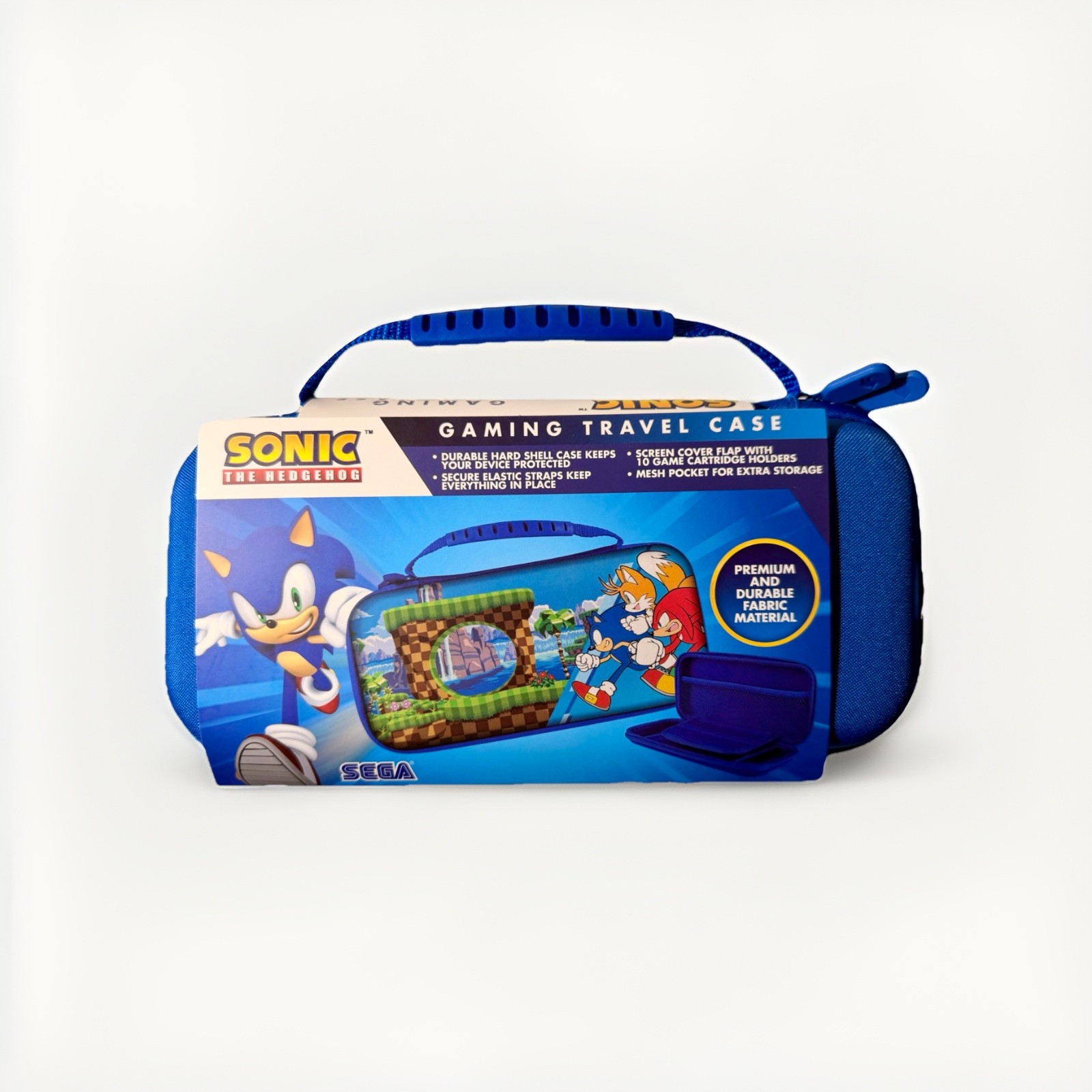 Sonic The Hedgehog/Tails/Knuckles Nintendo Switch Video Console Travel Case NEW