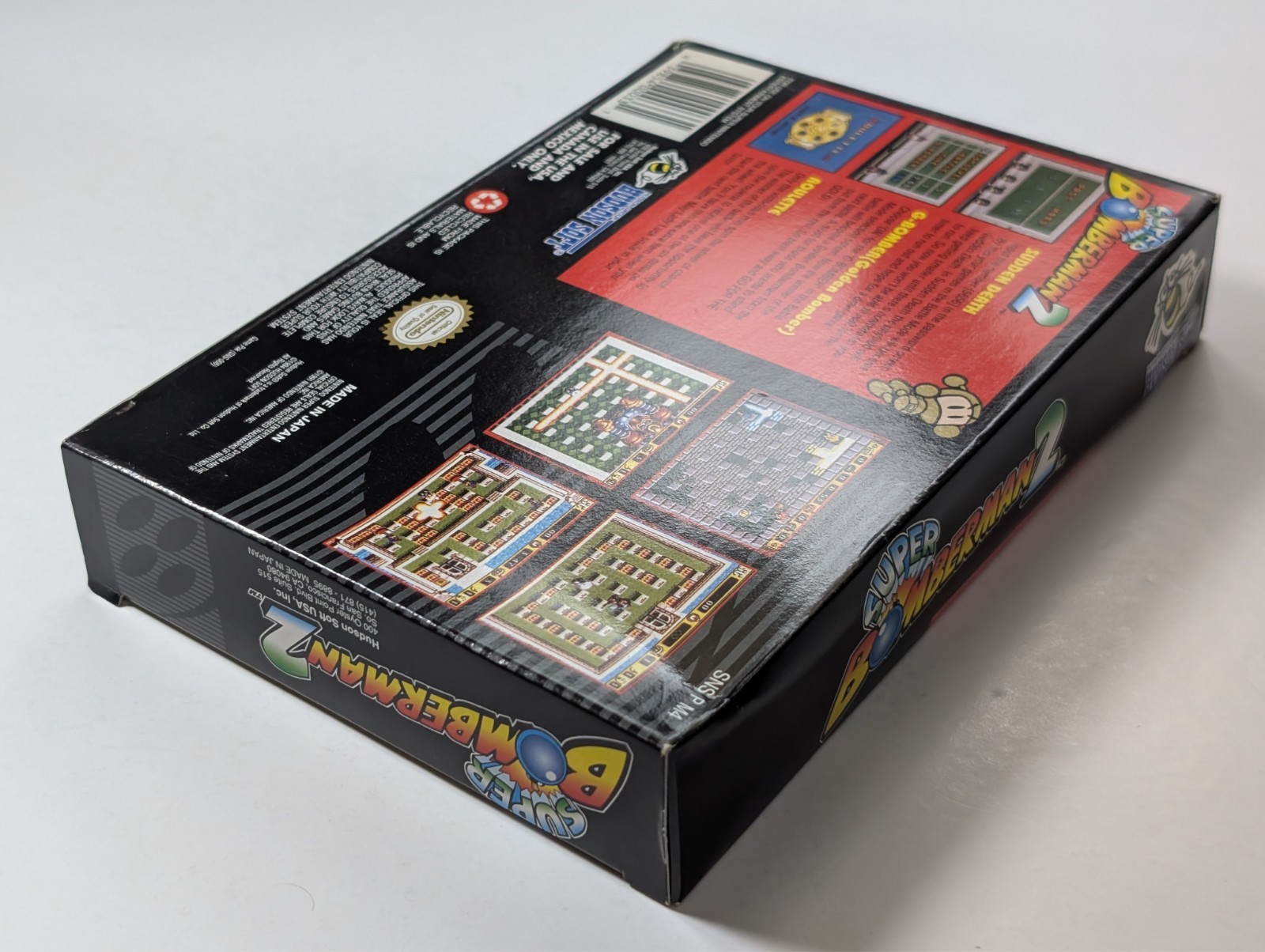 *No game* Super Bomberman 2 Nintendo SNES empty box authentic