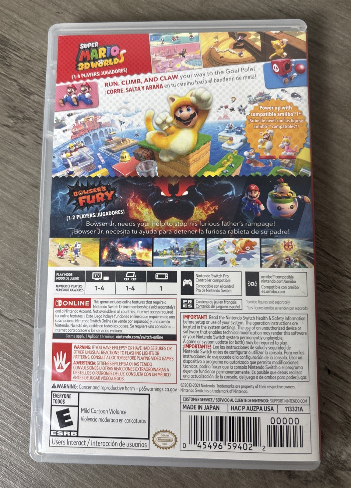 Super Mario 3D World + Bowser’s Fury Nintendo Switch Complete 🎮💥