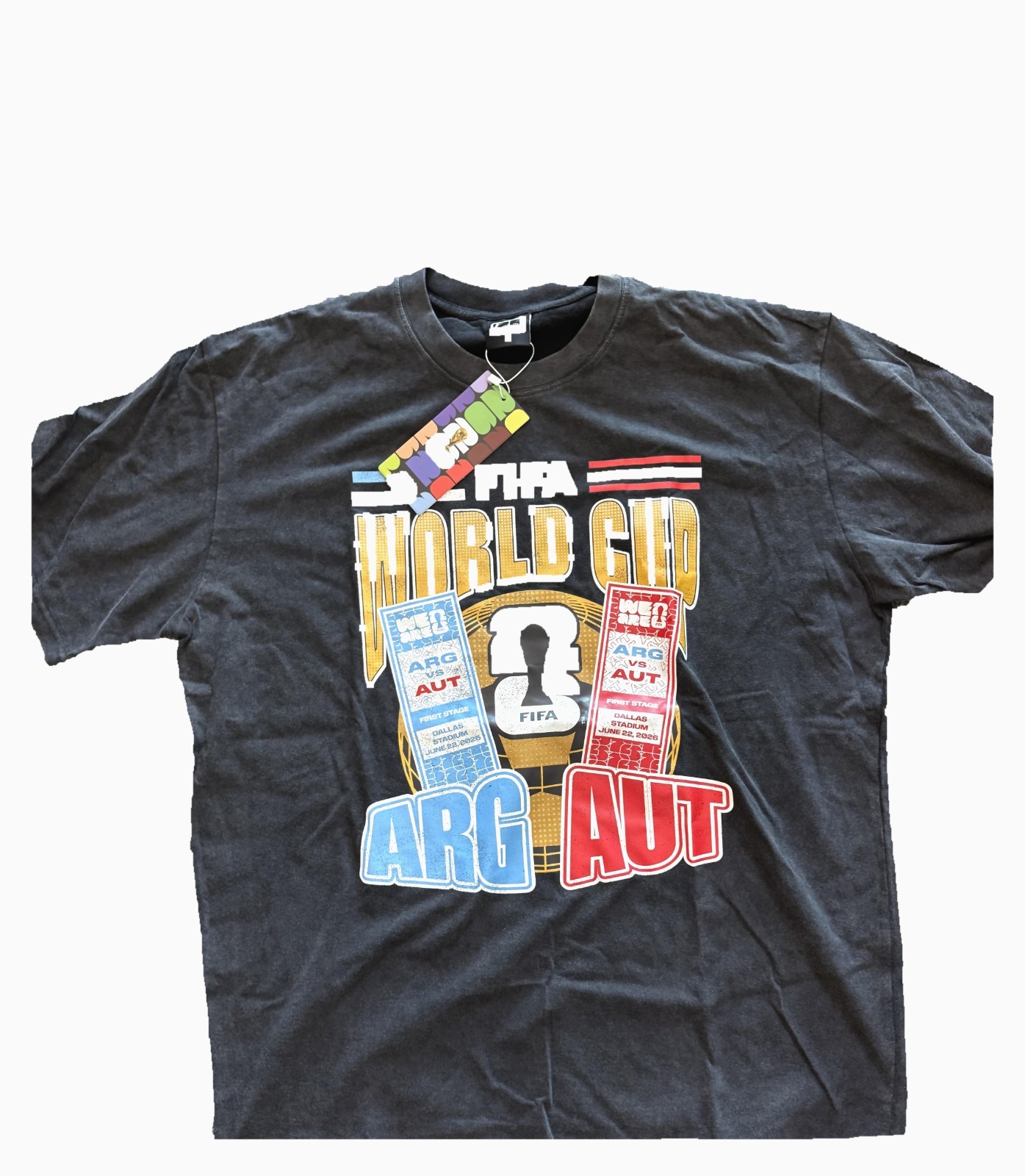 Argentina vs Austria FIFA 2026 T-Shirt & Scarf Bundle Messi World Cup Record