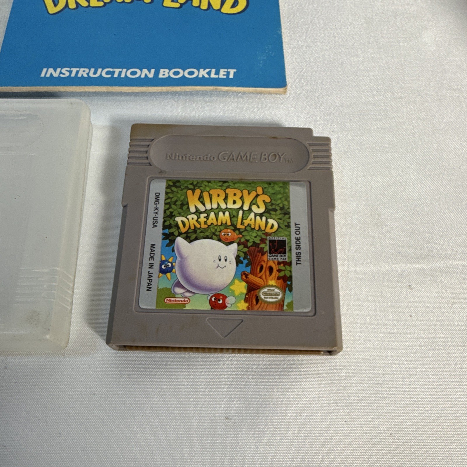 Nintendo Kirby’s Dream Land Game Boy GB Game Cartridge Manual Case 1992 Tested